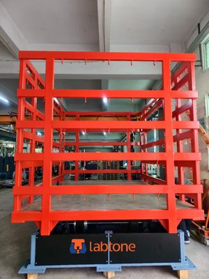 Simuladores de transporte de embalagens de grandes dimensões   Mesa vibratória para testes de vibração mecânica YST3200  Realiza ASTM D4728 ASTM D999