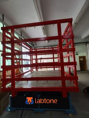 Simuladores de transporte de embalagens de grandes dimensões   Mesa vibratória para testes de vibração mecânica YST3200  Realiza ASTM D4728 ASTM D999