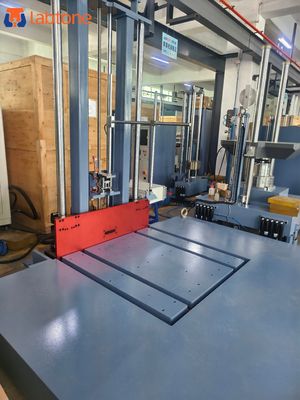Máquina de Teste de Queda de Embalagens para Embalagens Grandes com Alta Massa e Baixa Altura de Queda e Certificação ISO
