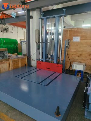 Testador de queda de laboratório em conformidade com ISTA e ASTM D 5276 para embalagens grandes e pesadas com ajuste de altura por fuso de esferas de precisão