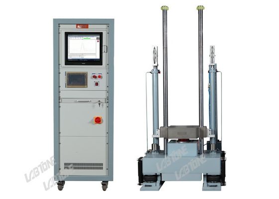 Sistema de teste de choque de bateria e eletrônica com meio seno e aceleração de 1500G